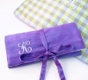 personalized silk jewelry roll